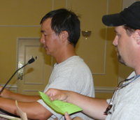 MC Nelson Murakami announcing the prize awards